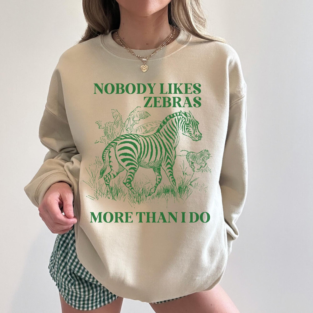 Silly Zebra Lover Sweatshirt Animal Lover Trip to Zoo Wildlife Ecology Biology Teacher Shirt Birthday Gift for Sister Who Loves Zebras Sweatshirt – Fan Favorite · Top Pick For Any Outfit