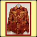 HS280 Vintage 196039s quotRarequot cotton western style Hawaiian print long sleeve shirt mediumlarge Graphic Tee – Warm & Stylish · Top Pick For Any Outfit