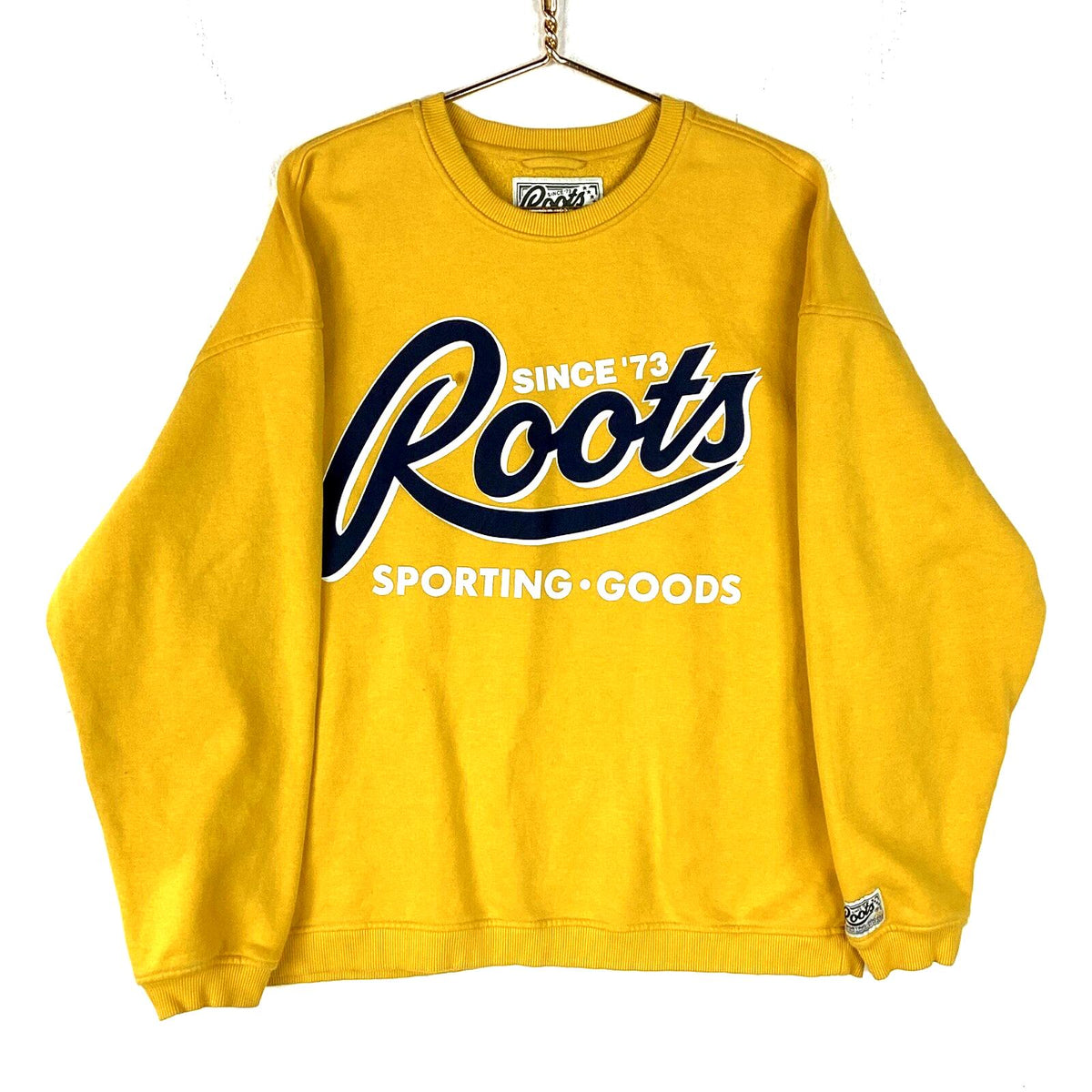 Roots Sweatshirt Crewneck Size 2XL Yellow Sporting Goods Sweatshirt – Easygoing Wear · High-Quality Print