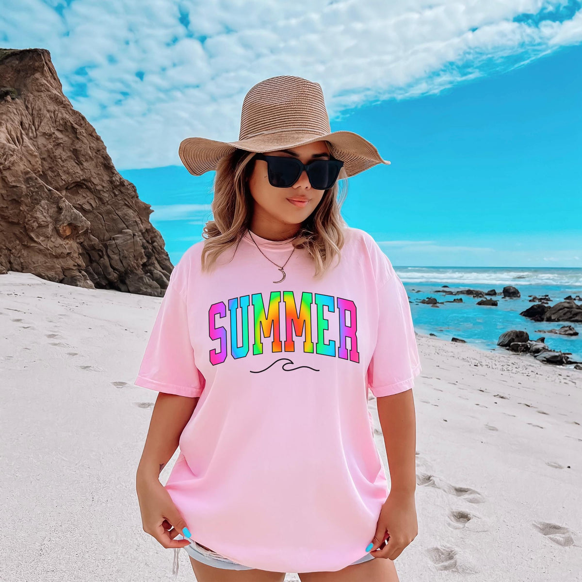 Summer Shirt Summer Tour Summer Tee Shirt Summer Vibes Trendy Tee Girly Summer Beach Shirt Beachy Tee Graphic Tee – Feel-Good Design · Top Pick For Any Outfit