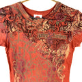 Harley Davidson TShirt Women39s Small Orange Aop You Know You Want It Graphic Tee – Warm & Stylish · Must-Have Style