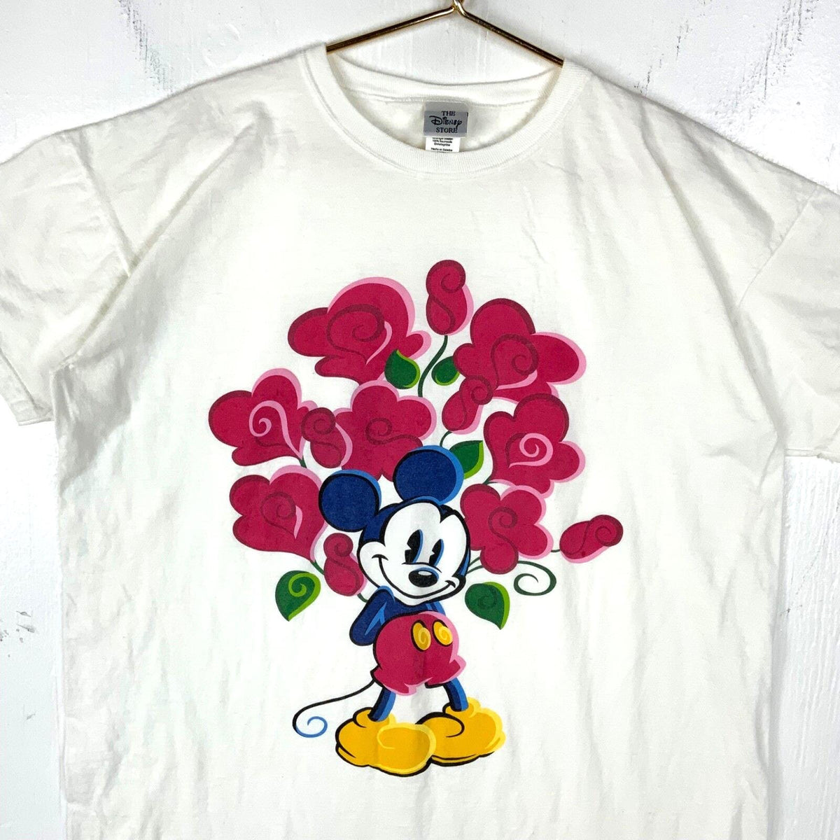 Vintage Mickey Mouse Disney TShirt Size 2XL White Made In Usa Cartoon Roses 90s Graphic Tee – Easygoing Wear · Trending Graphic Apparel