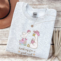Funny Reading Sweatshirt With Cowboy Geese Honking for A Good Read Cute Silly Goose Bookworm Shirt with Western Aesthetic Book Lover Gift Sweatshirt – Everyday Comfort · Great Gift For Fans