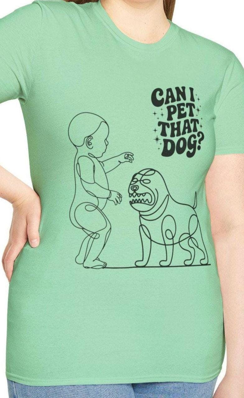 Can I Pet That Dog doodle Unisex Softstyle T Shirt Gift for Dog Lovers Cute Pet Shirt Funny Animal Tee Casual Wear Gift for Dog owner Graphic Tee – Soft Feel · Trending Graphic Apparel