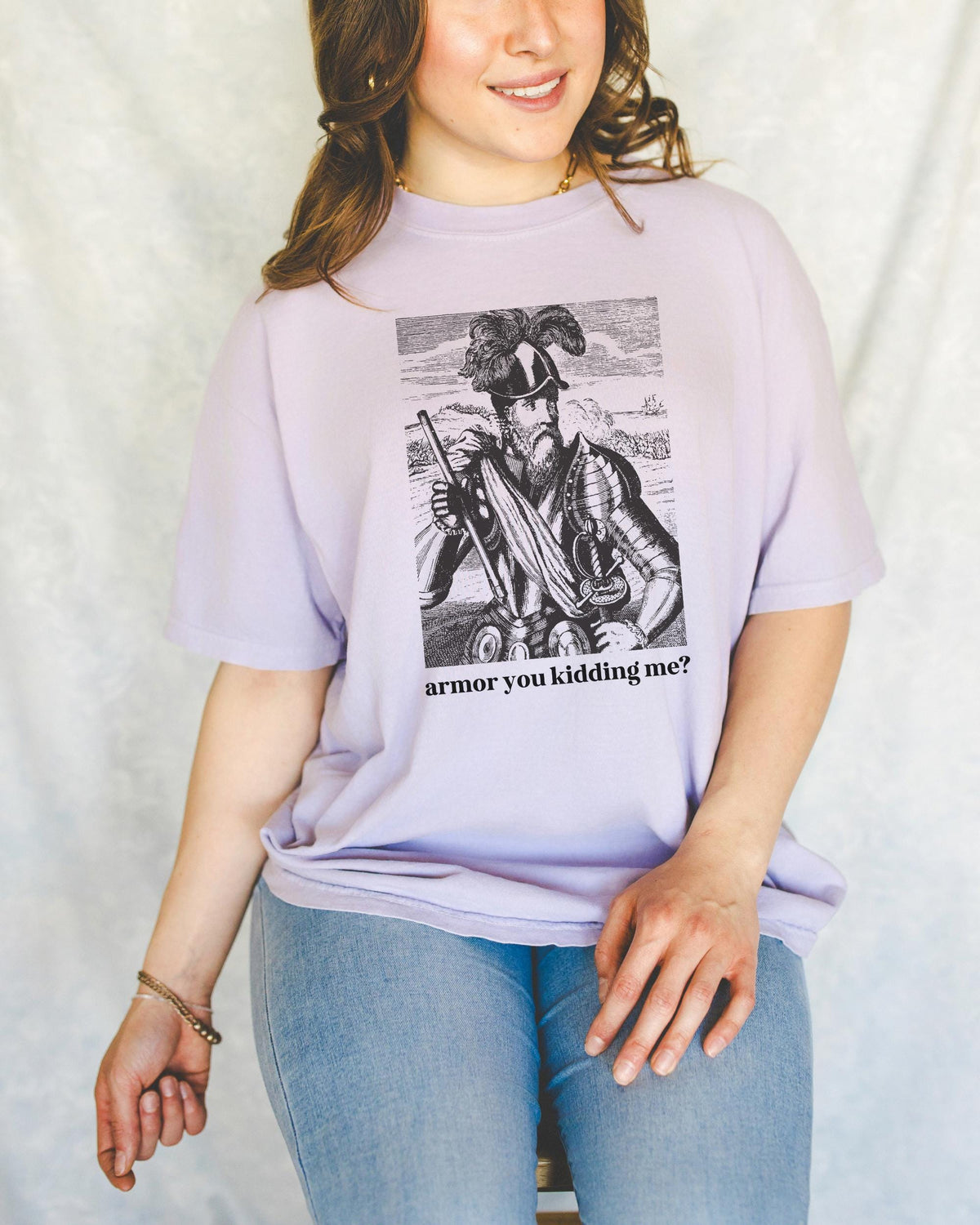 Medieval History Buff Tee Shirt with Funny Saying Armor You Kidding Me Silly Goblincore TShirt with Knight in Armor History Teacher Gift Graphic Tee – Fan Favorite · High-Quality Print