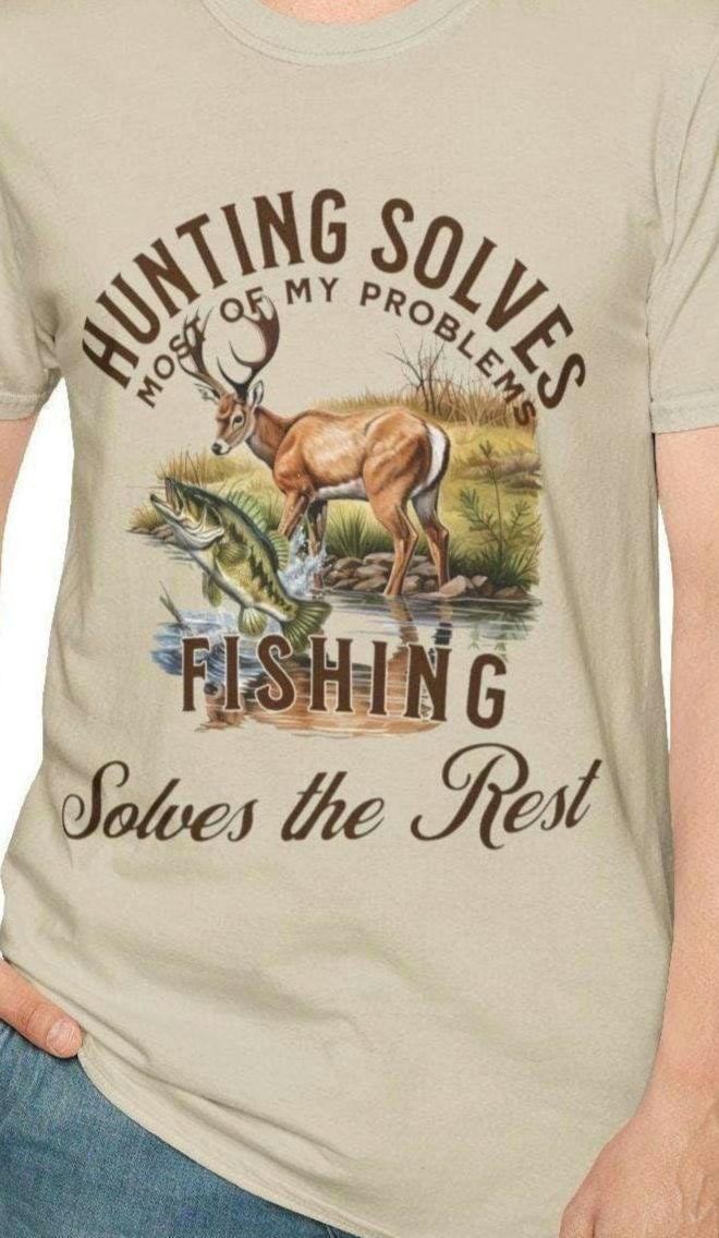 Fisherman Hunter T Shirt Outdoor Fishing Hunting Tee Nature Lover Gift Adventure Apparel Fishing Hunting Shirt Graphic Tee – Everyday Comfort · Perfect For Daily Wear