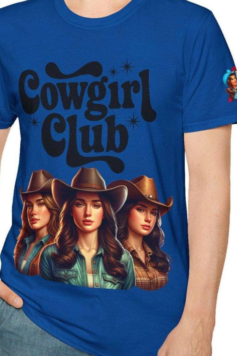Cowgirl Club T Shirt Western Rodeo Tee Ranch Apparel Country girl Style tee Cowgirl Gift Country girl shirt Gift for Her Graphic Tee – Easygoing Wear · Perfect For Daily Wear