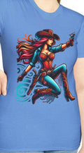 Cowgirl theme T Shirt Western Style Tee Unisex Softstyle Shirt Retro Cowboy Gift Country Music Top Graphic Tee – Fan Favorite · High-Quality Print