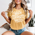 Mustard 1717 Mockup Mustard T shirt Mockup 1717 Model Mockup Mustard T Shirt Mockup Yellow Graphic Tee – Premium Graphic · High-Quality Print