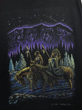 Vintage 90s Native American Wolves Scenic Night T Shirt Size XL Graphic Tee – Feel-Good Design · Must-Have Style