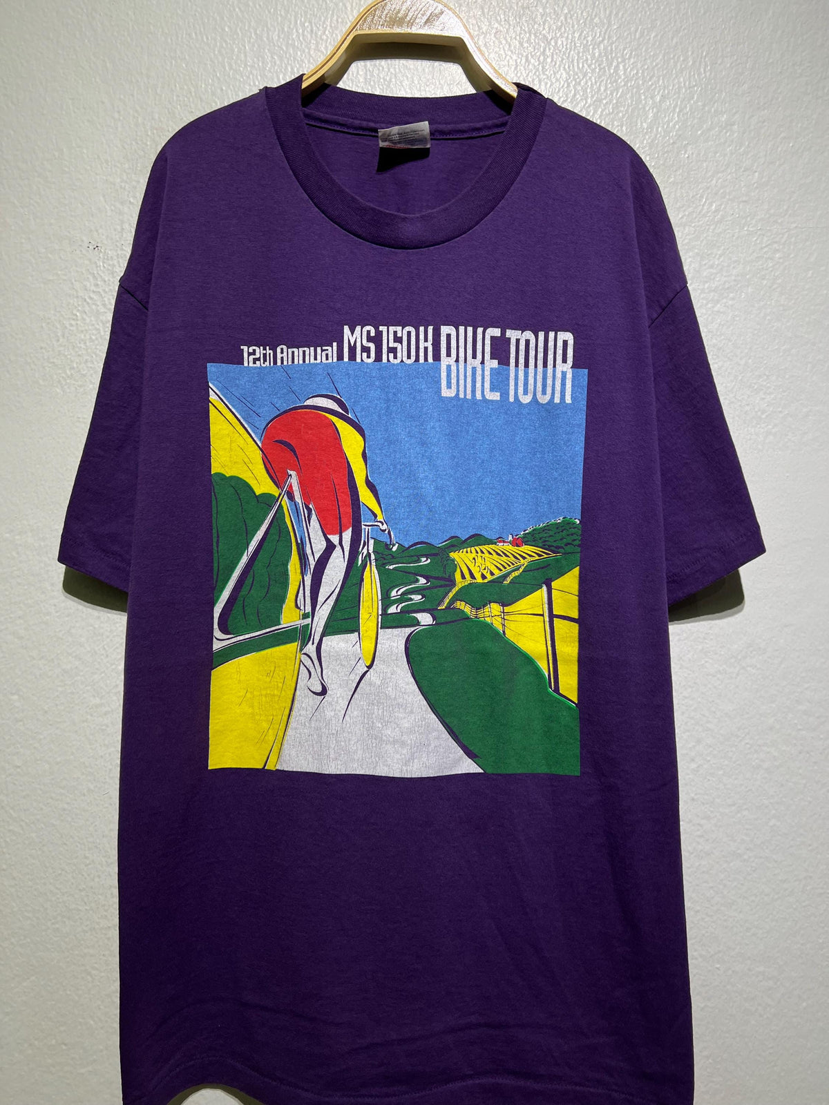 Vintage 90s MS 150K Bike Tour 12th Annual T Shirt Road Cycling Race Scenic Graphic Size XL Graphic Tee – Feel-Good Design · Trending Graphic Apparel