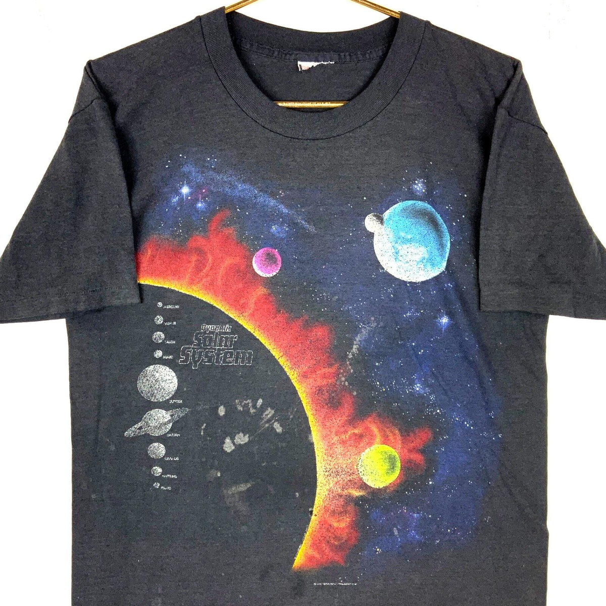 Vintage Dynamic Solar System TShirt Medium Black Single Stitch 1990 DoubleSided Graphic Tee – Cozy Vibes · Great Gift For Fans