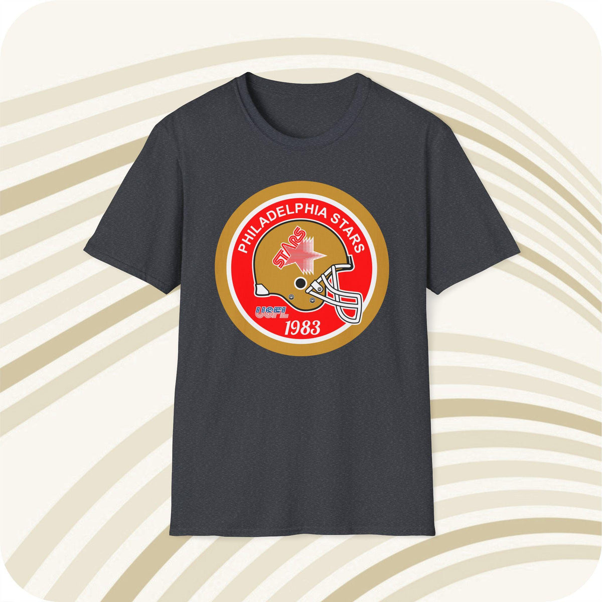 Throwbackmax Philadelphia Stars 1983 USFL Football Classic Cut T Shirt Vintage Sports Tee Retro Football Apparel Graphic Tee – Everyday Comfort · Trending Graphic Apparel