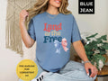 Land of the Free Bow T Shirt Retro Patriotic Tee 4th of July Shirt USA Graphic Tee Cute Red White Blue Summer Top Graphic Tee – Bold Style · Trending Graphic Apparel