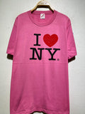 Vintage 80s I Love NY Pink Tourist Souvenir T Shirt Size L Vintage City Travel Tee Classic Iconic Graphic Collectible Gift Graphic Tee – Aesthetic Look · Trending Graphic Apparel