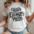 White Bella Canvas 3001 Mockup Tshirt Mockup 3001 Bella Canvas Shirt Model Mockup T Shirt Mockup Bella Canvas Closeup T Shirt Mockup Graphic Tee – Cozy Vibes · Great Gift For Fans