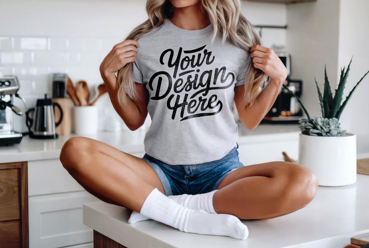 Athletic Heather Grey Bella Canvas 3001 Shirt Mockup T shirt Mockup 3001 Bella Canvas Shirt Model Mockup T Shirt Athletic Heather Grey Graphic Tee – Easygoing Wear · Top Pick For Any Outfit