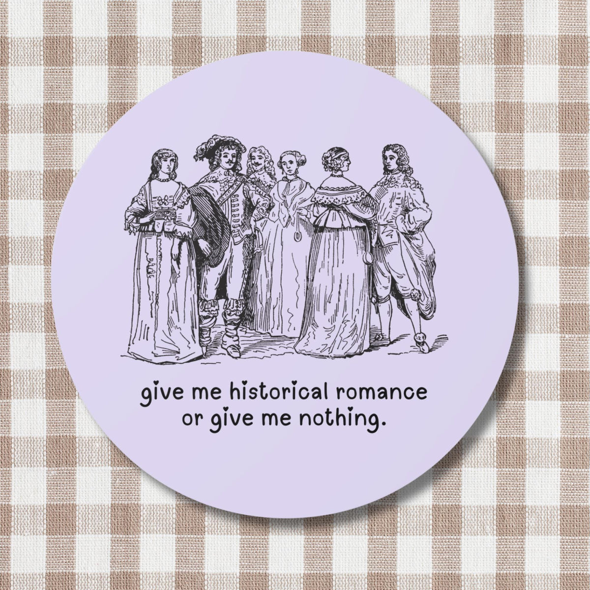 Historical Romance Sticker for Romance Reader Who Loves Regency Romance or Historical Fiction Funny Book Lover or Bookworm Gift for Her Graphic Tee – Easygoing Wear · Top Pick For Any Outfit