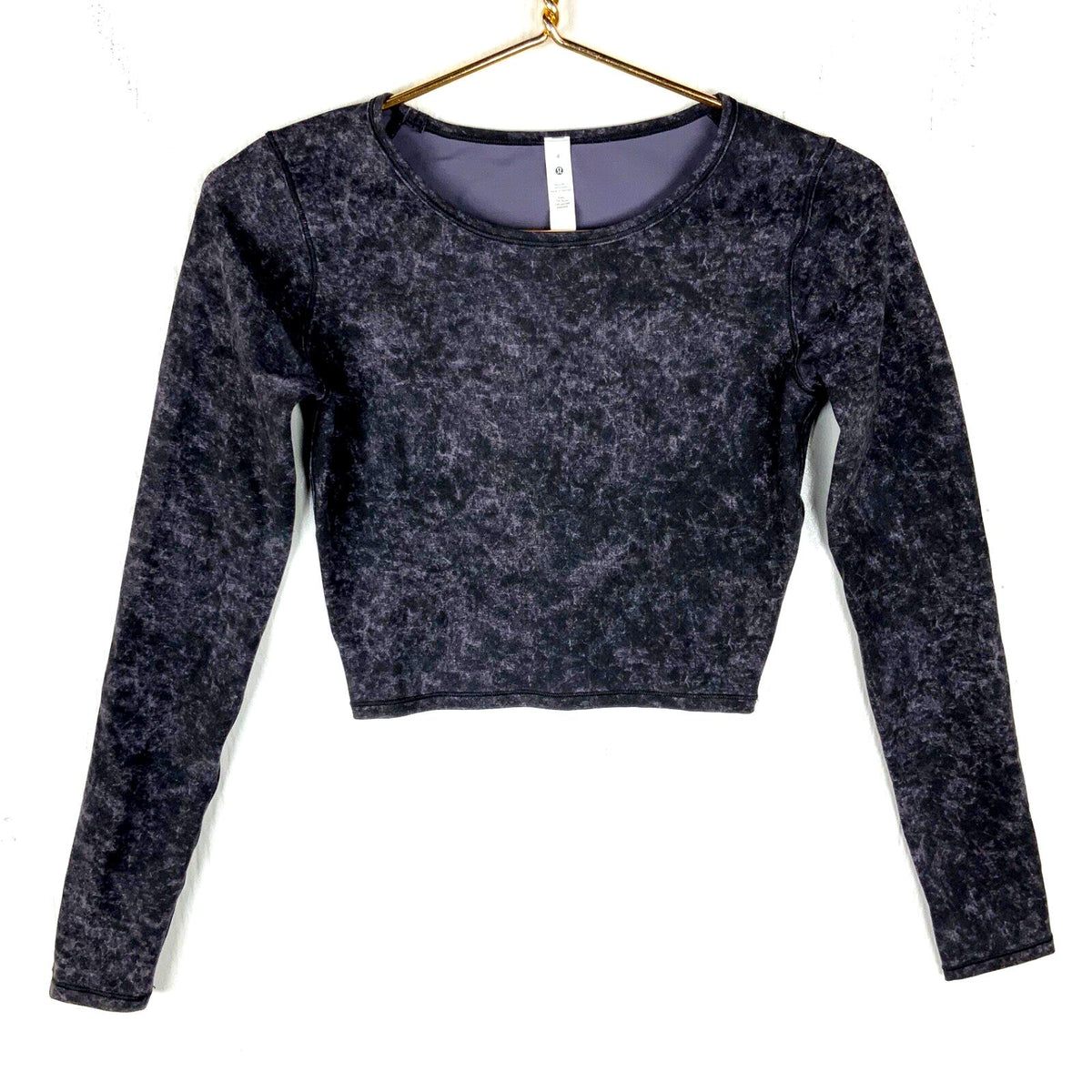 Lululemon Women39s Wunder Train Cropped Long Sleeve Shirt Small Purple Graphic Tee – Cozy Vibes · Great Gift For Fans