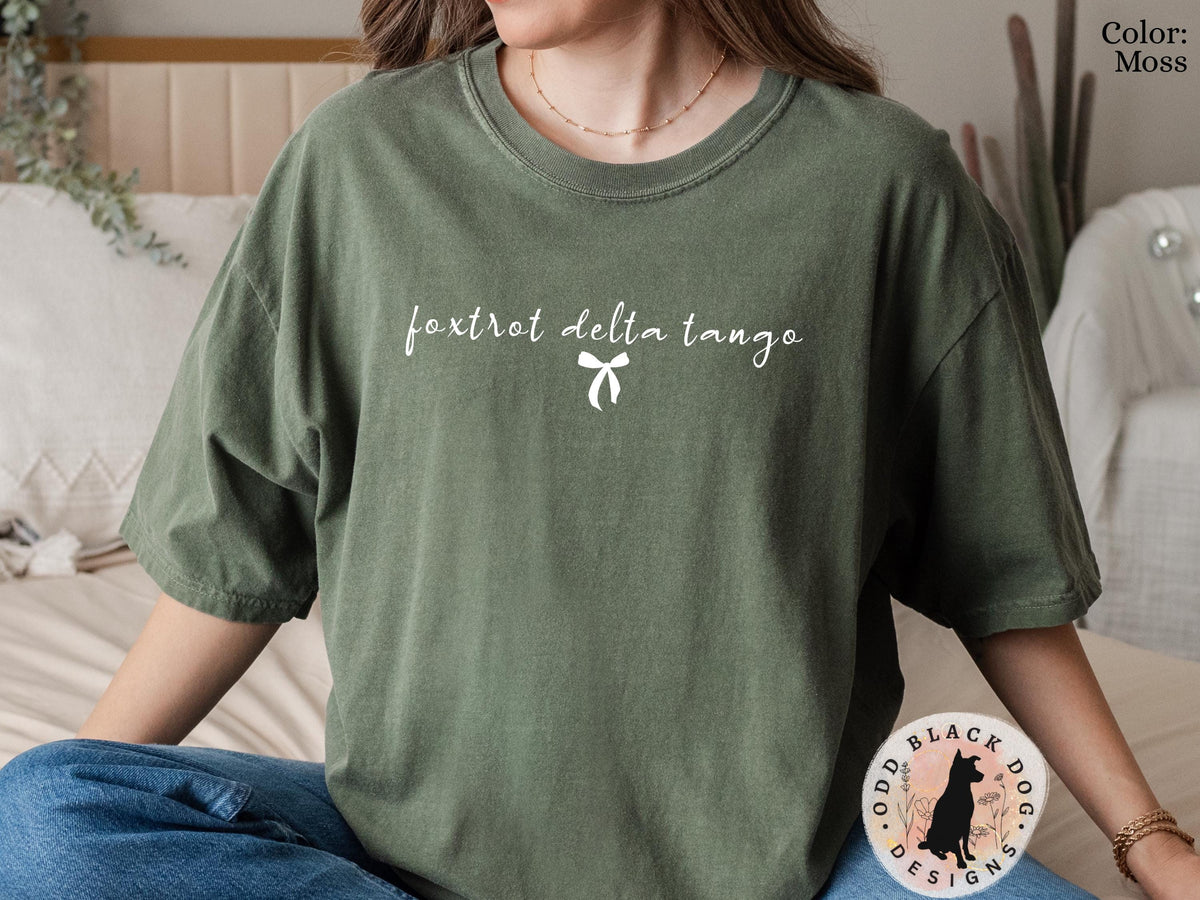 Subtle FDT Anti Trump Shirt Foxtrot Delta Tango Shirt Subtle Political Activist Tee Anti MAGA Protest Shirt Anti Trump Coquette Bow TShirt Graphic Tee – Feel-Good Design · Top Pick For Any Outfit