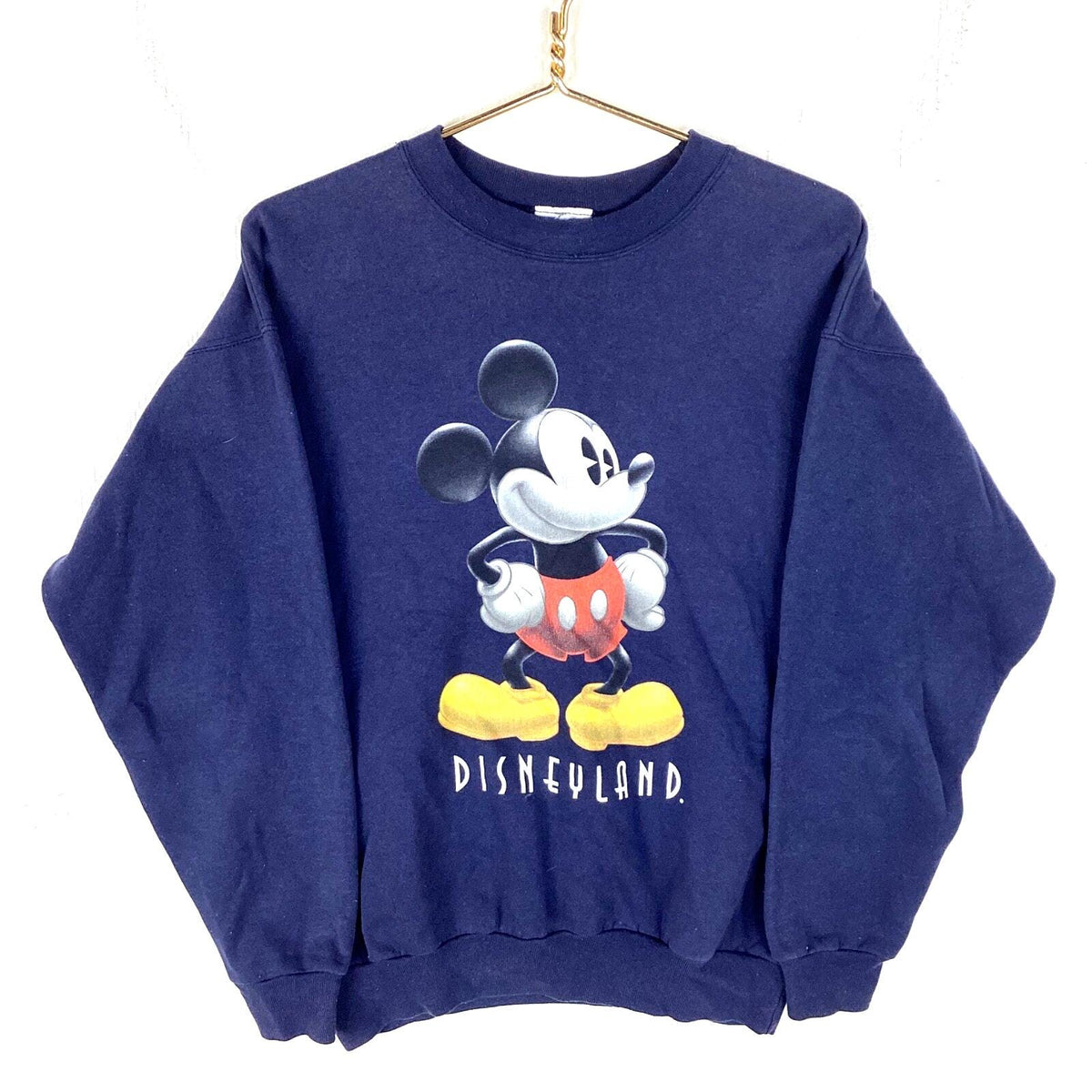 Vintage Mickey Mouse Sweatshirt Crewneck Size Large Blue Disneyland 90s Sweatshirt – Easygoing Wear · Perfect For Daily Wear