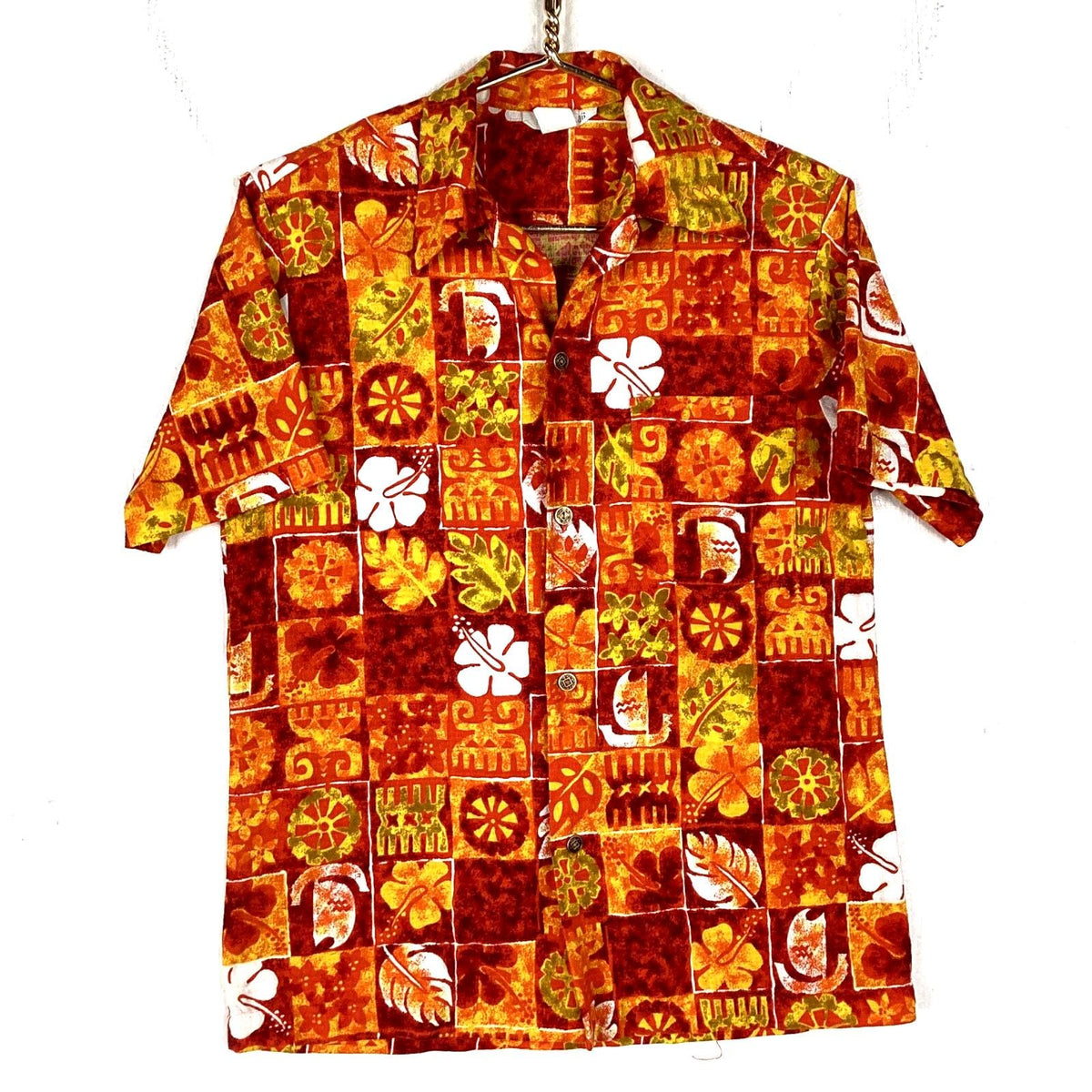 Vintage 197039s Hawaiian Short Sleeve Shirt Size Small Multicolor Button Up Graphic Tee – Cozy Vibes · Great Gift For Fans