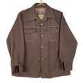 Vintage Farah 198039s Shirt Jacket Size XL Brown Button up Long Sleeve Graphic Tee – Aesthetic Look · Must-Have Style
