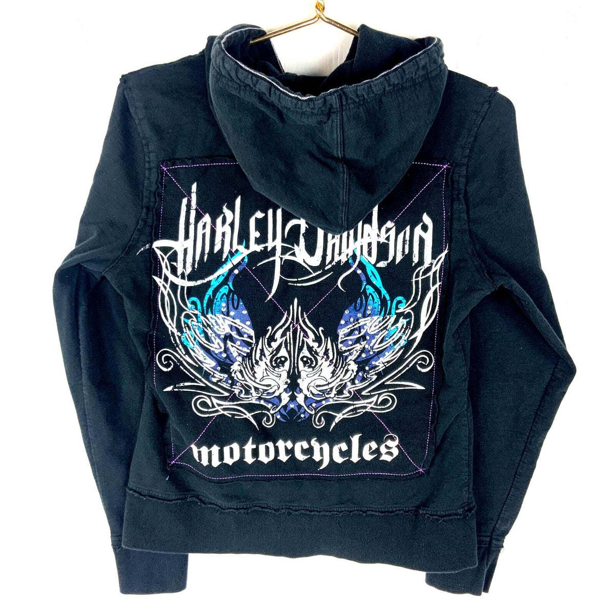Harley Davidson Motorcycles Womens Sweatshirt Hoodie Medium Black Full Zip Hoodie – Easygoing Wear · High-Quality Print