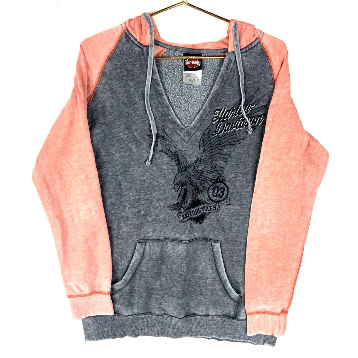 Harley Davidson Women39s Sweatshirt Hoodie XL Gray V Neck Eagle Hoodie – Premium Graphic · Top Pick For Any Outfit