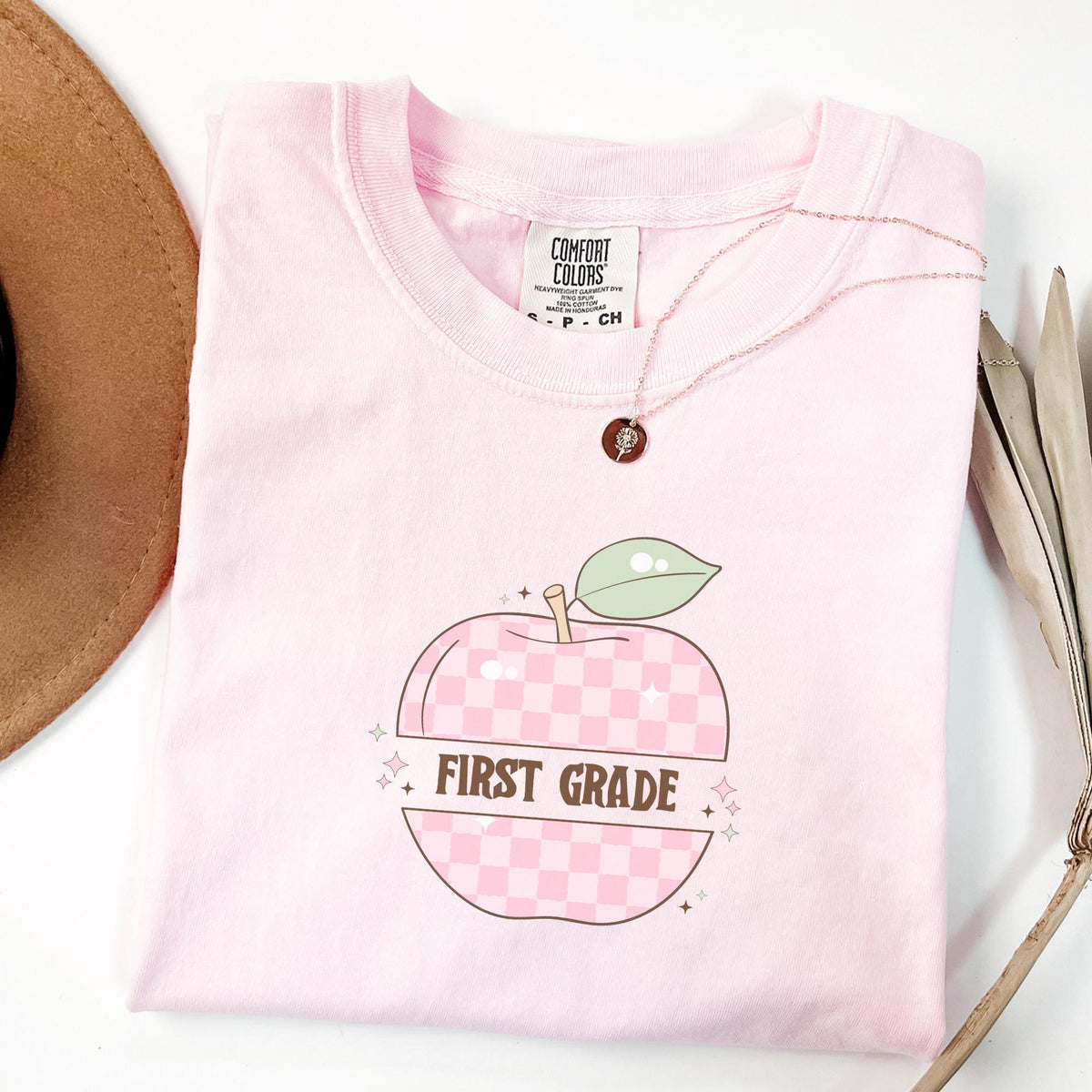 First Grade Teacher Tee Shirt with Cute Disco Groovy Vibe First Grade Crew Matching Teacher Shirt with Apple Teaching Assistant TShirt Graphic Tee – Fan Favorite · Great Gift For Fans