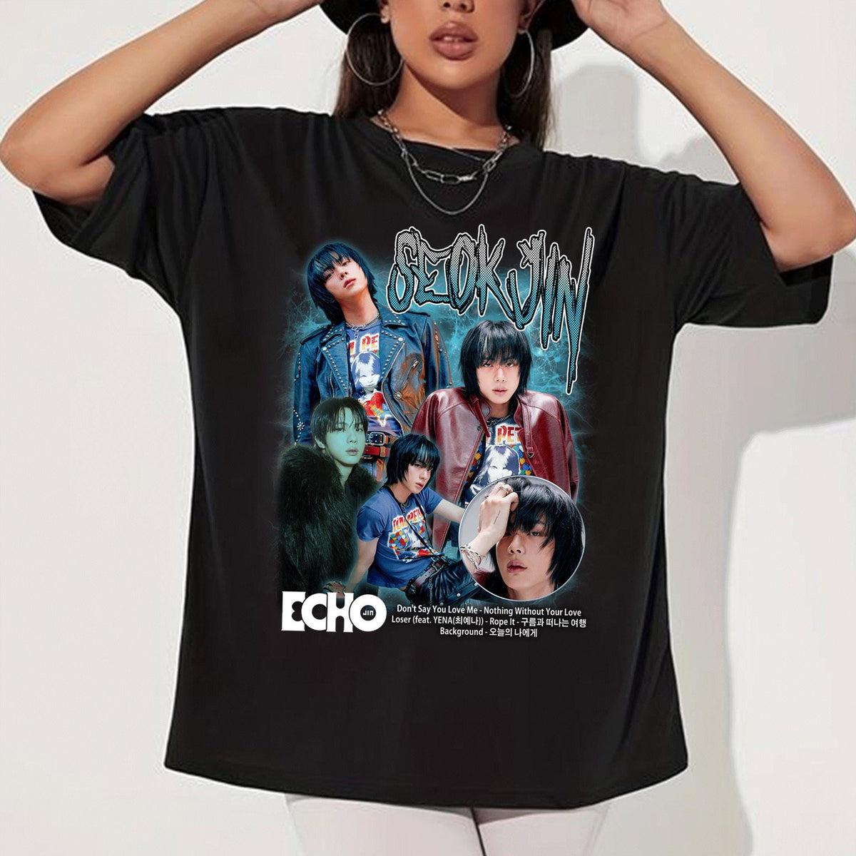 Retro Echo Jin Graphic Shirt Jin Echo Tracklist Shirt Run Seokjin Ep Tour 2025 Shirt Jin Happy Shirt Seokjin Album Shirt Sweater Graphic Tee – Fan Favorite · Trending Graphic Apparel