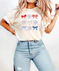 Fourth of July Coquette Bow Shirt Patriotic Aesthetic Tee Retro USA Fireworks Shirt Girly 4th of July Shirt Cute America T Shirt Graphic Tee – Everyday Comfort · Must-Have Style