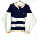 Vintage Chicago Bears Starter Sweatshirt Large Striped Henley Nfl Football Sweatshirt – Easygoing Wear · High-Quality Print