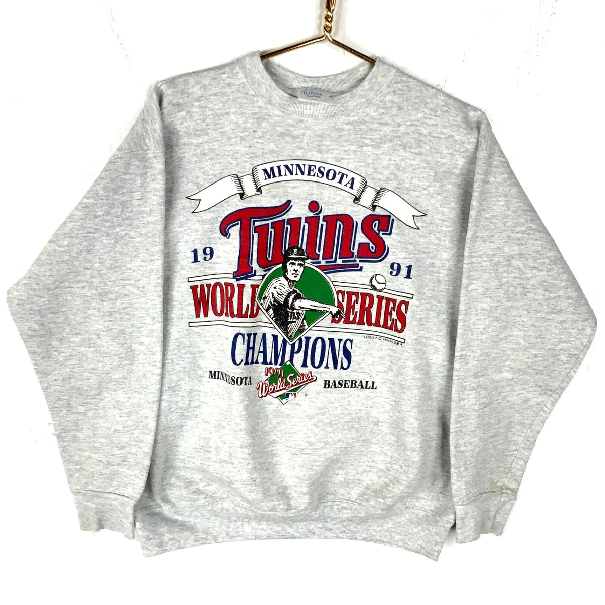 Vintage Minnesota Twins Sweatshirt Large Gray Made In Usa 1991 Mlb Champs 90s Sweatshirt – Feel-Good Design · Top Pick For Any Outfit