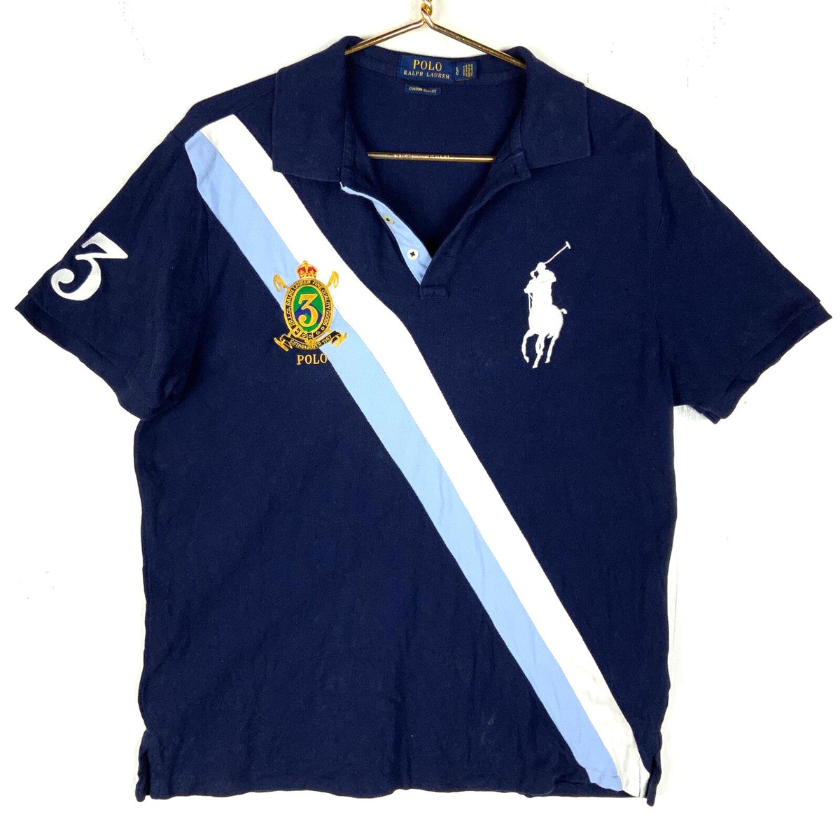 Polo Ralph Lauren Polo Collar Shirt Size Large Blue Slim Fit Big Pony Graphic Tee – Feel-Good Design · Great Gift For Fans