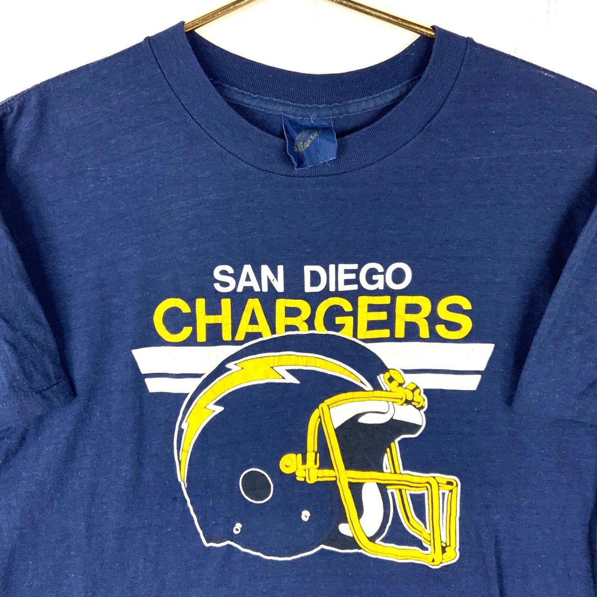 Vintage San Diego Chargers Tshirt Small Blue Single Stitch Nfl Football 1980s Graphic Tee – Aesthetic Look · Top Pick For Any Outfit