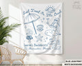 Custom Beach Bachelorette Party Banner Last Toast on the Coast Bridal Weekend Decor Personalized Mermaid Coastal Wedding Backdrop Tapestry Graphic Tee – Feel-Good Design · Great Gift For Fans