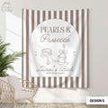 Custom Pearls and Prosecco Bachelorette Party Sign Decor Personalized Prosecco Pearls Bridal Shower Banner Bride Photo Backdrop Tapestry Graphic Tee – Everyday Comfort · Great Gift For Fans
