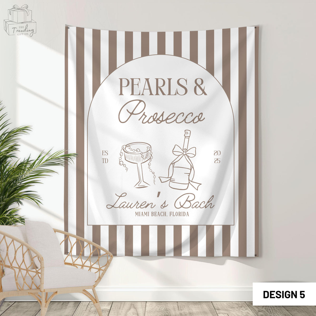 Custom Pearls and Prosecco Bachelorette Party Sign Decor Personalized Prosecco Pearls Bridal Shower Banner Bride Photo Backdrop Tapestry Graphic Tee – Everyday Comfort · Great Gift For Fans