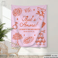 Thats Amore Bridal Shower Banner Personalized Italian Themed Bachelorette Party Decor Custom Pizza WineTapestry Bridal Shower Photo Sign Graphic Tee – Cozy Vibes · Trending Graphic Apparel