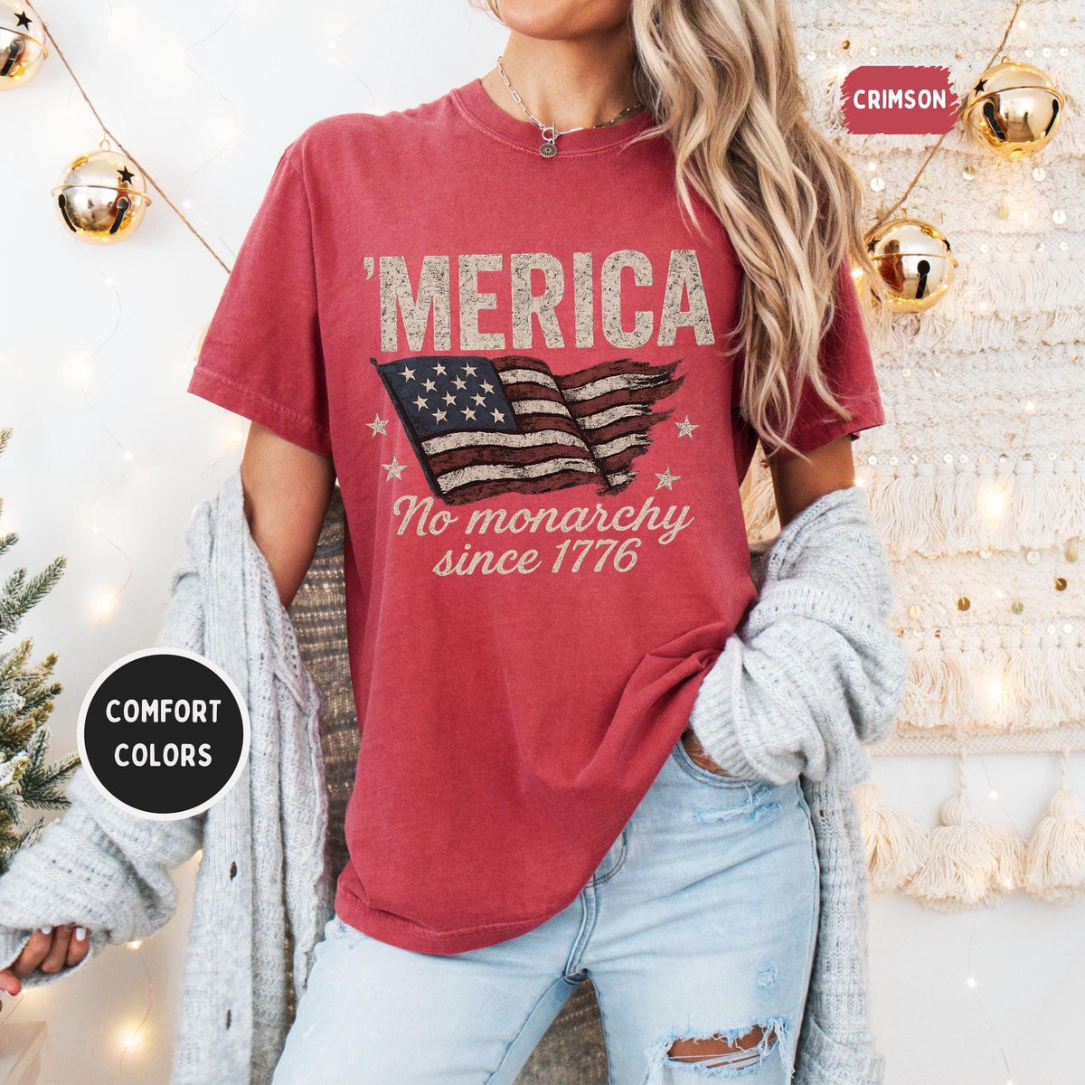 4th of July Comfort Colors Tshirt America Independence Unisex Tee Patriotic Fourth of July Shirt Red White Blue Holiday Apparel Graphic Tee – Bold Style · Trending Graphic Apparel