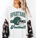 Retro Spartans Football Shirt Unisex Spartans Football T shirt Trendy Game Day T shirt Gift for Spartans Fan Cute Gameday Tee Graphic Tee – Bold Style · Perfect For Daily Wear