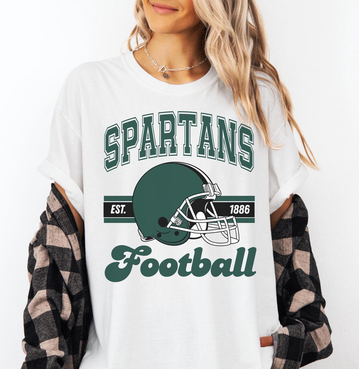 Retro Spartans Football Shirt Unisex Spartans Football T shirt Trendy Game Day T shirt Gift for Spartans Fan Cute Gameday Tee Graphic Tee – Bold Style · Perfect For Daily Wear
