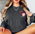 Cleveland Heart Baseball Shirt Unisex Long Sleeve Cleveland Baseball Crewneck Simple Game Day T shirt College Gift for Her Graphic Tee – Warm & Stylish · Perfect For Daily Wear