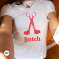 Subtle Lesbian Pride Baby Tee Butch Lesbian Girlfriend Gift WLW Femme Shirt Queer Fashion Gay Love Babytee Pride Merch Scissor Tee Graphic Tee – Warm & Stylish · Must-Have Style