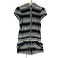 Juicy Couture Terry Cloth Romper Small Full Zip Striped Graphic Tee – Soft Feel · Top Pick For Any Outfit