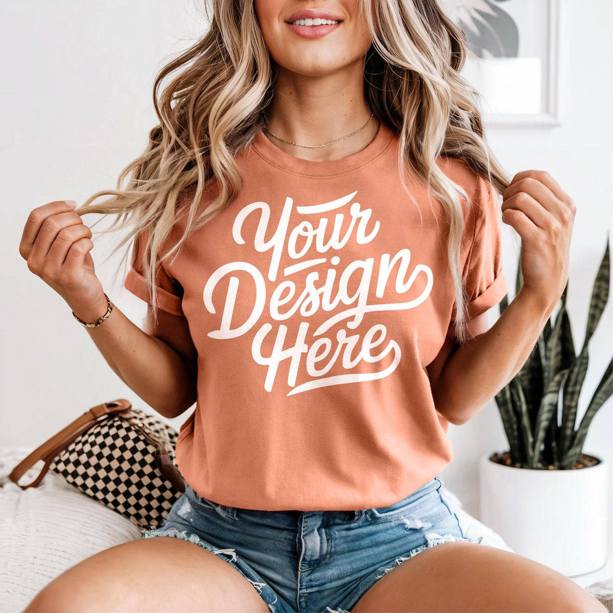 Terracotta 1717 Mockup Terracotta T shirt Mockup Terracotta 1717 Model Mockup Terracotta Shirt Mockup 1717 Graphic Tee – Cozy Vibes · Must-Have Style