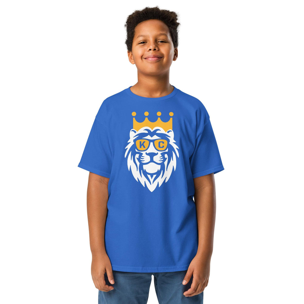 Youth Slugger Royals Short Sleeve T Shirt Gildan Tee Kansas City Baseball Kids KC gear Game Day Boys Girls Crown Town fun Graphic Tee – Fan Favorite · Must-Have Style