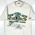Vintage New York Jets Nutmeg Tshirt XL White Single Stitch Made In Usa Nfl 90s Graphic Tee – Cozy Vibes · Must-Have Style