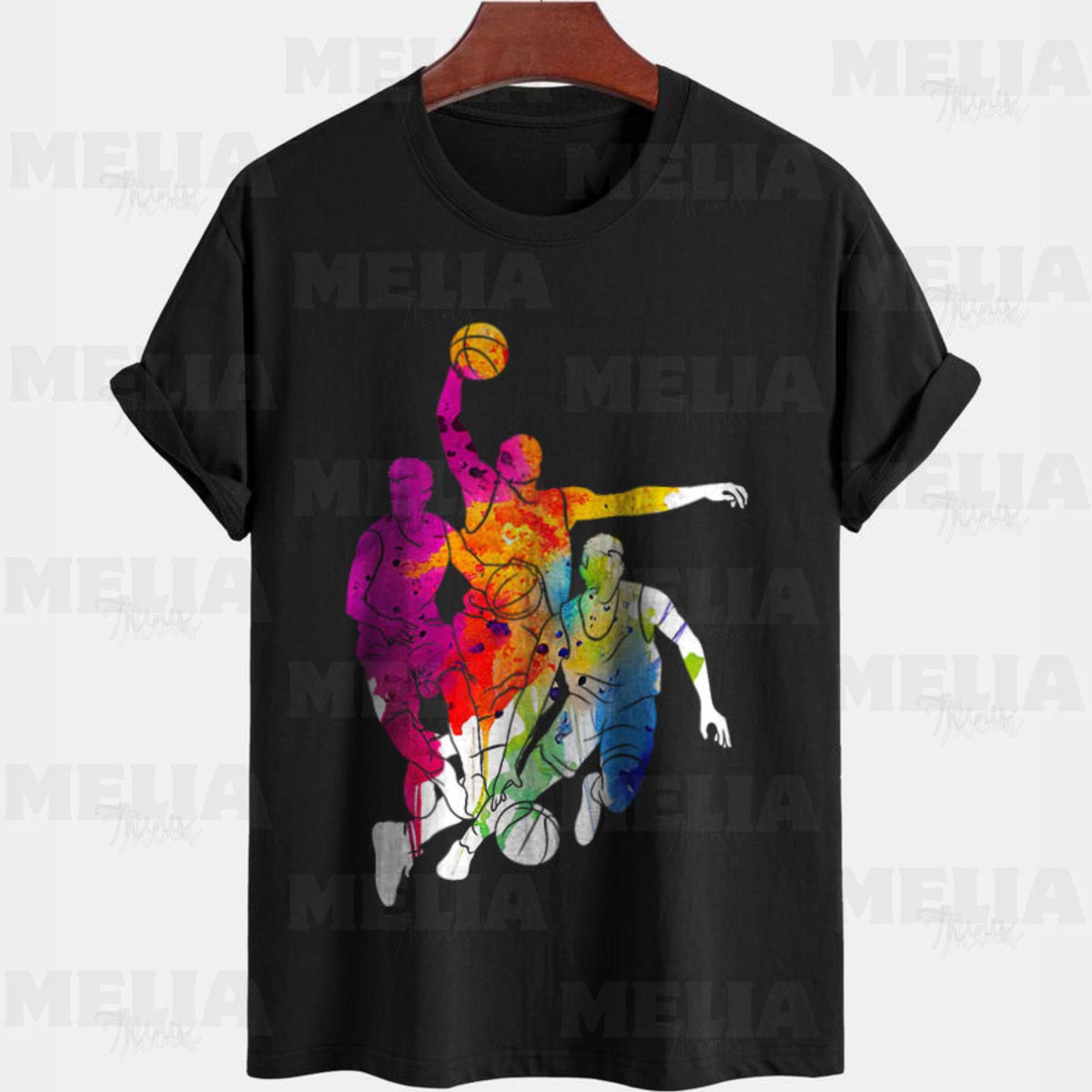 Basketball Player PNG Design for T Shirt Printing Digital Download for Boys Men Coaches Cool Sports Graphic for Game Day Apparel Graphic Tee – Fan Favorite · Perfect For Daily Wear